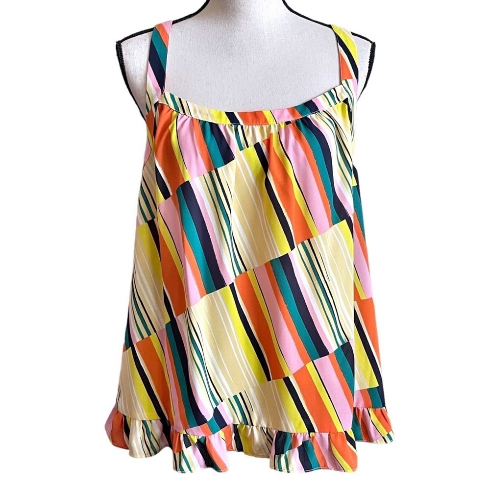 CAbi Style #5979 Skip‎ Halter Strappy Summer Tank Women's Medium